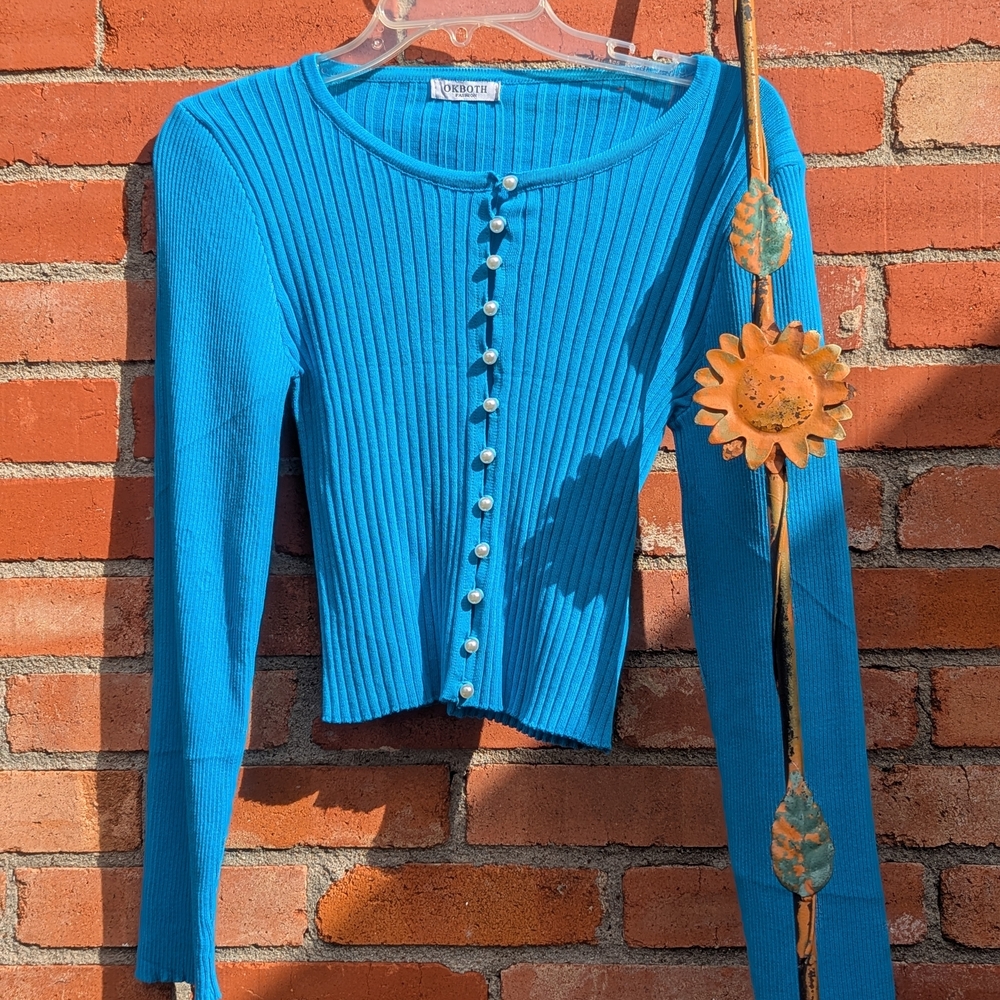 Okboth Fashion Bright blue Cardigan Size M